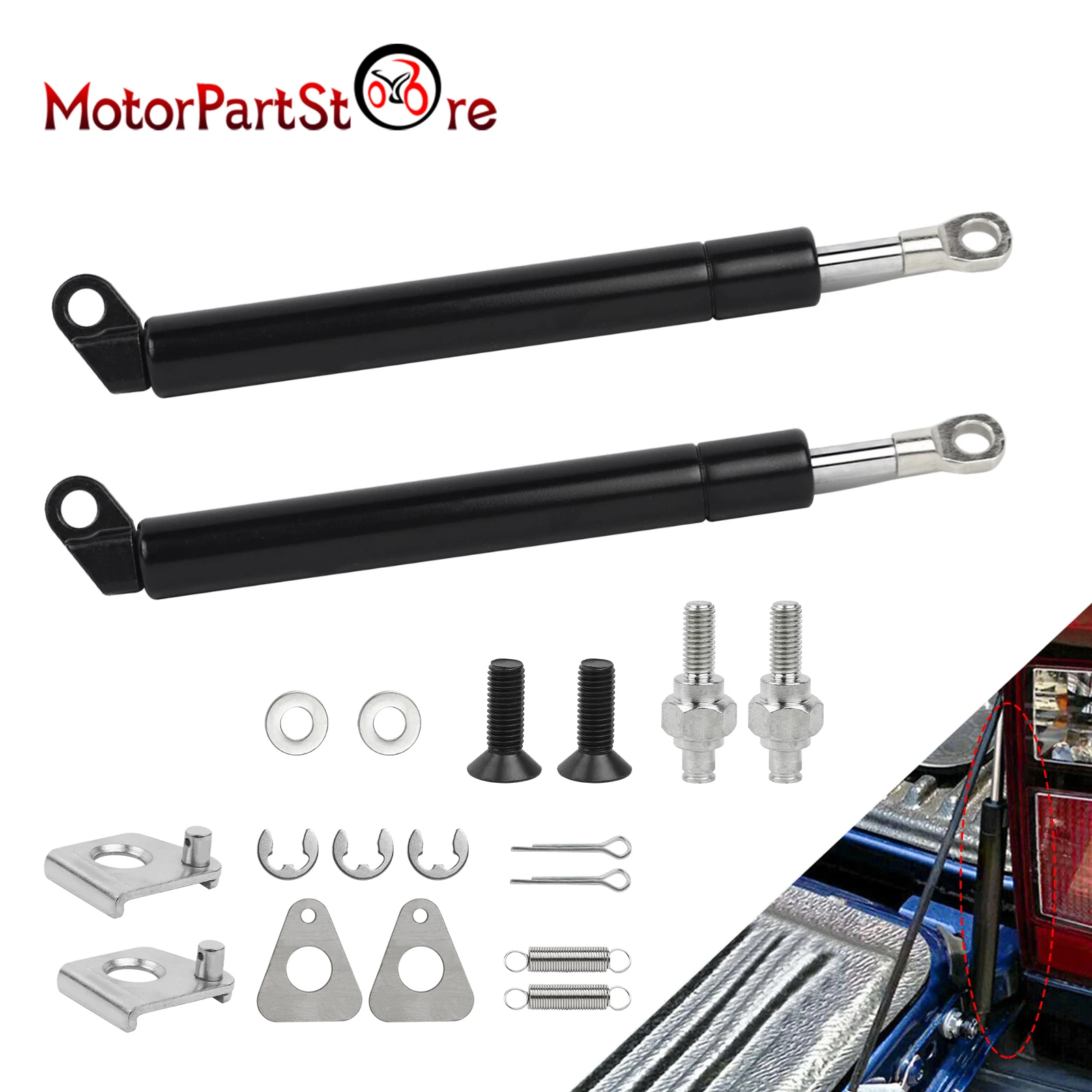 1 Paio Di Puntoni Del Portellone Posteriore Del Portellone Posteriore Ammortizzatore Dell'Olio Puntone Rallentare Facile Verso L'Alto Per Mazda Bt-50 
