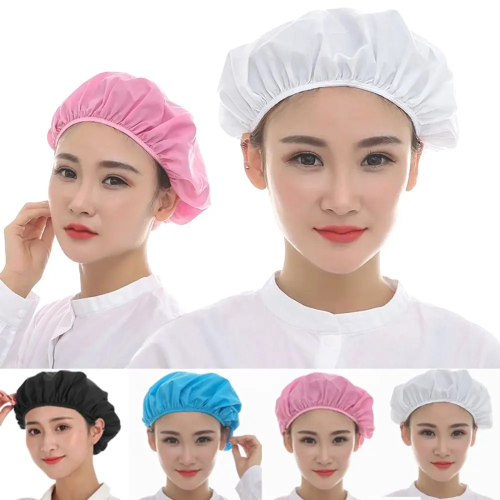 Food Service Chef Cap Accessori Per Il Cuoco Panno Di Cotone Cooking Berretto Igienico Traspirante Antifumo Abbigliamento Da Lavoro Antipolvere Maschi