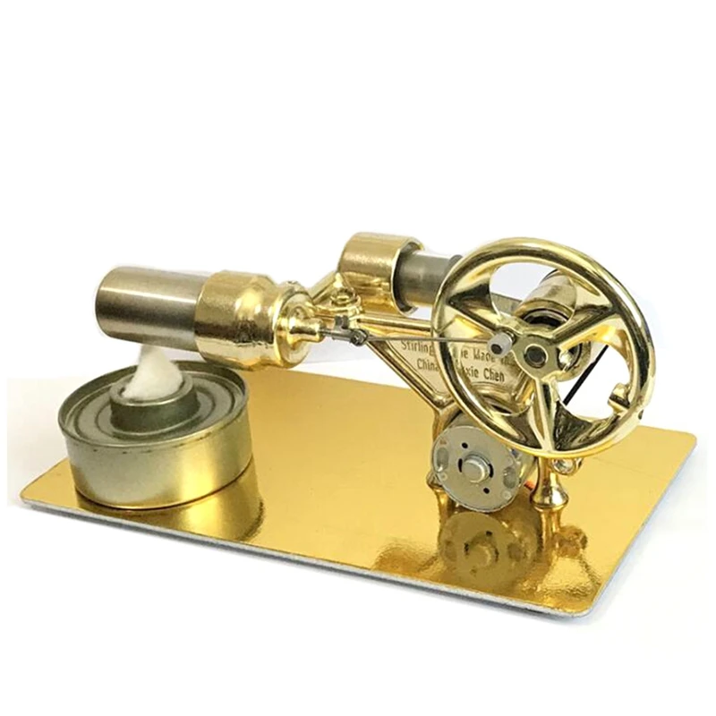 Mini Hot Air Stirling Engine Motor Model Stream Power Physical Experiment Model Educational Science Toy Gift For Children