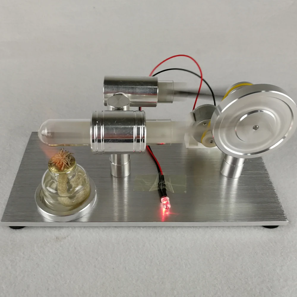 2020 New Hot Air Stirling Engine Experiment Model Power Generator Motor Educational Physiic Steam Power Toy Design Gifts