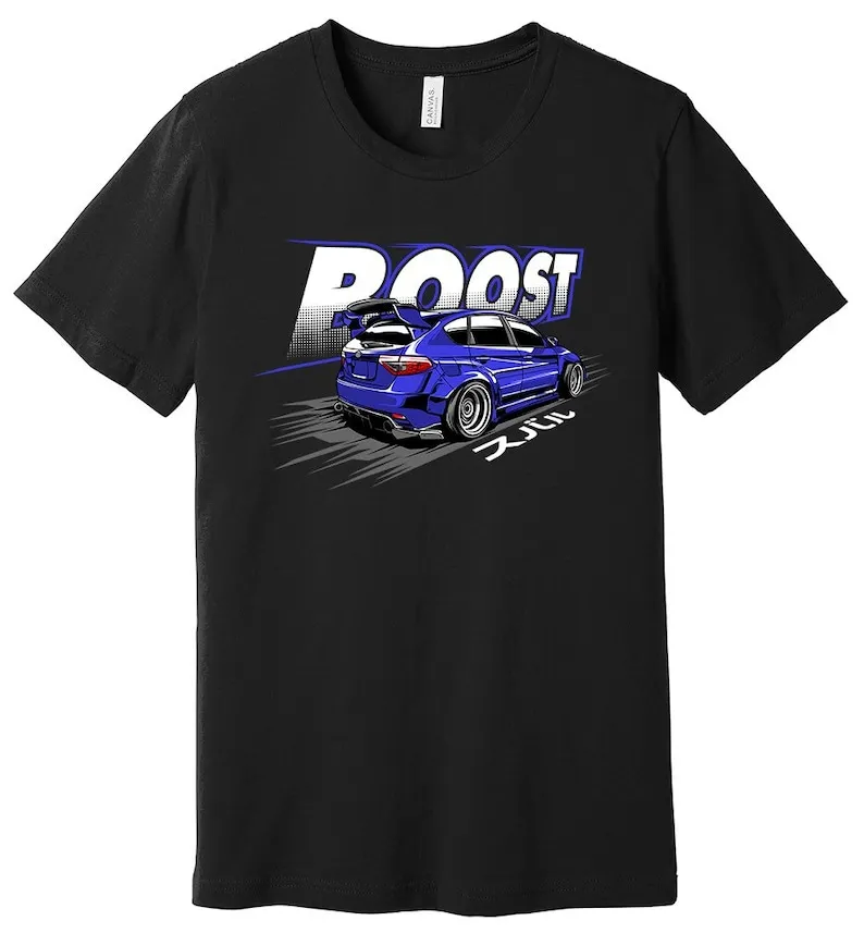 Maglietta Per Auto Subie I Sti Boost Rally Molte Opzioni Di Colore Maniche Lunghe O Corte