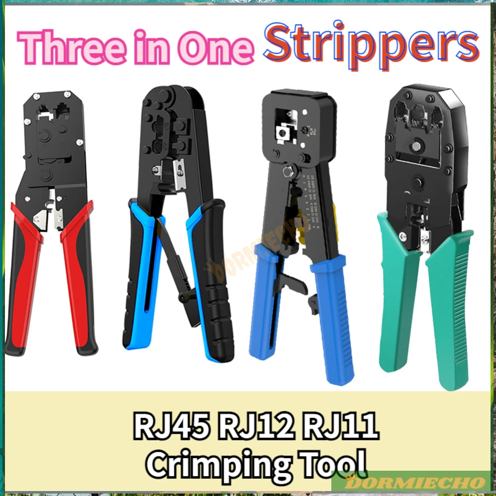 Garanzia Di Qualità Rete Lan Cable Crimper Per 6P 8P Rj-11/Rj-12 Rj-45 Ethernet Crimping Tool Cutter Stripper Pinza Rj45 Rj11