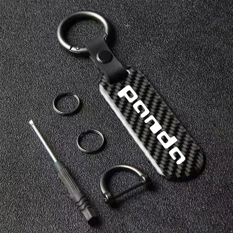 1 Pz Car Logo Styling Portachiavi Personalizzato Personalizzato Portachiavi Regalo Aziendale Per Fiat Panda Hybrid Cross Dynamic Actival Emotion