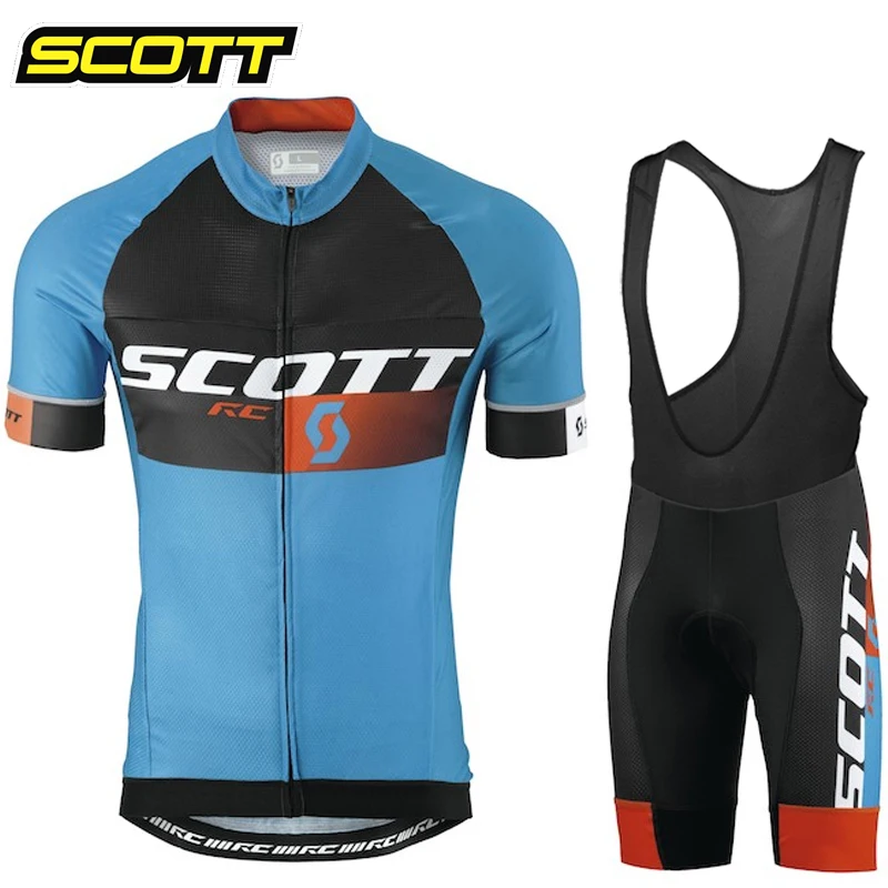 Scott 2023 Bike Cycling Set Uomo Ciclismo Jersey Manica Corta Bicicletta Abbigliamento Ciclismo Mtb Bike Wear Triathlon Maillot Ciclismo