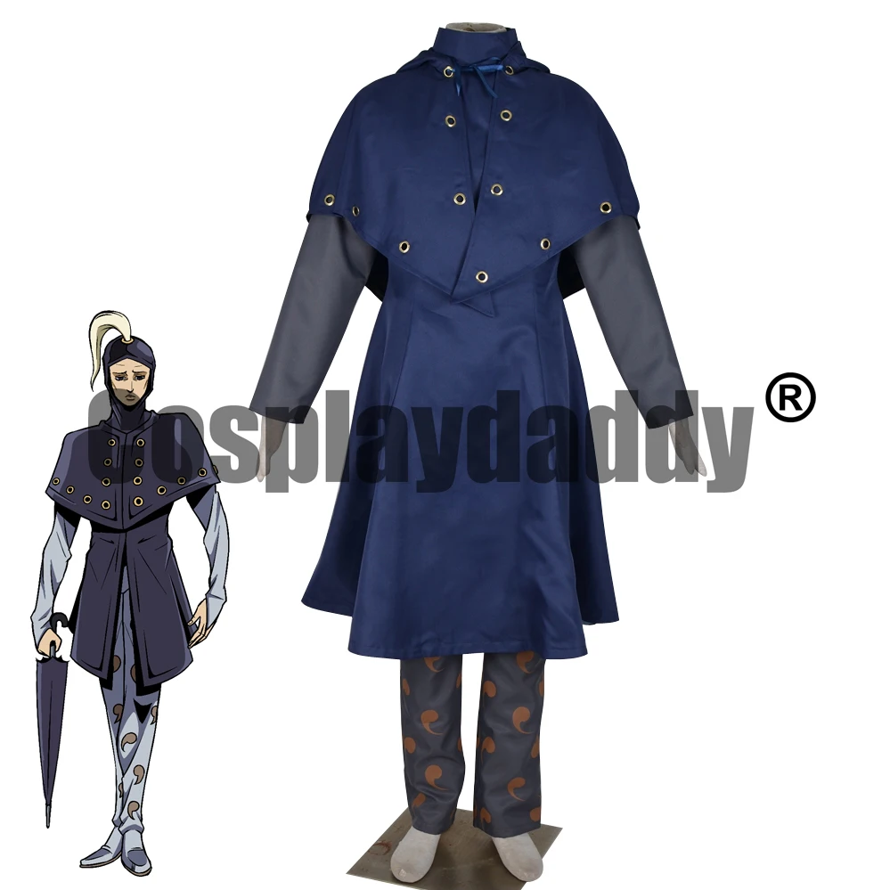 Ritchie Costume Steel Ball Run The Green "Blackmore Uniform Outfit Cosplay Costume F006