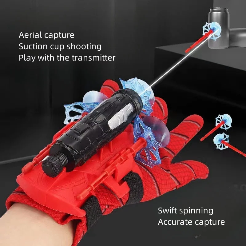 Marvel Spider-Man Spider Launcher Action Anime Figures Spider-Man Toys Cool Cartoon Spider Launcher Bambini Cosplay Toys Regali