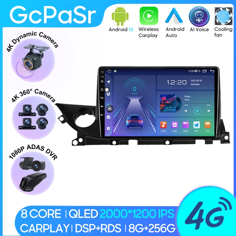 Autoradio Carplay Per Mazda 6 Mazda6 Iii 3 Gj Gl 2018 - 2021 Navigazione Gps Android Auto Screen Video Stereo No 2Din Dvd 5G Wifi