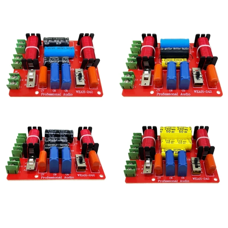 400W Pure Bass Subwoofer Crossover Frequency Distributor Divider Altoparlante A 2 Vie