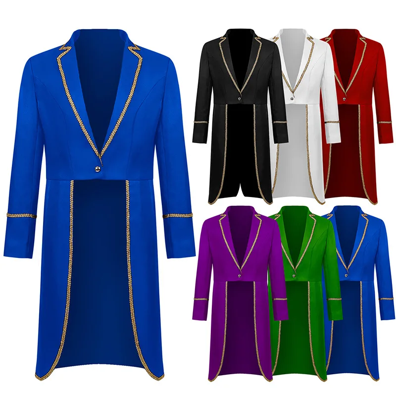 Medieval Retro Punk Phnom Penh Coat 18Th Mens Royal Military Uniform Jacket Costume Colonial Tuxedo Hamilton George Washington