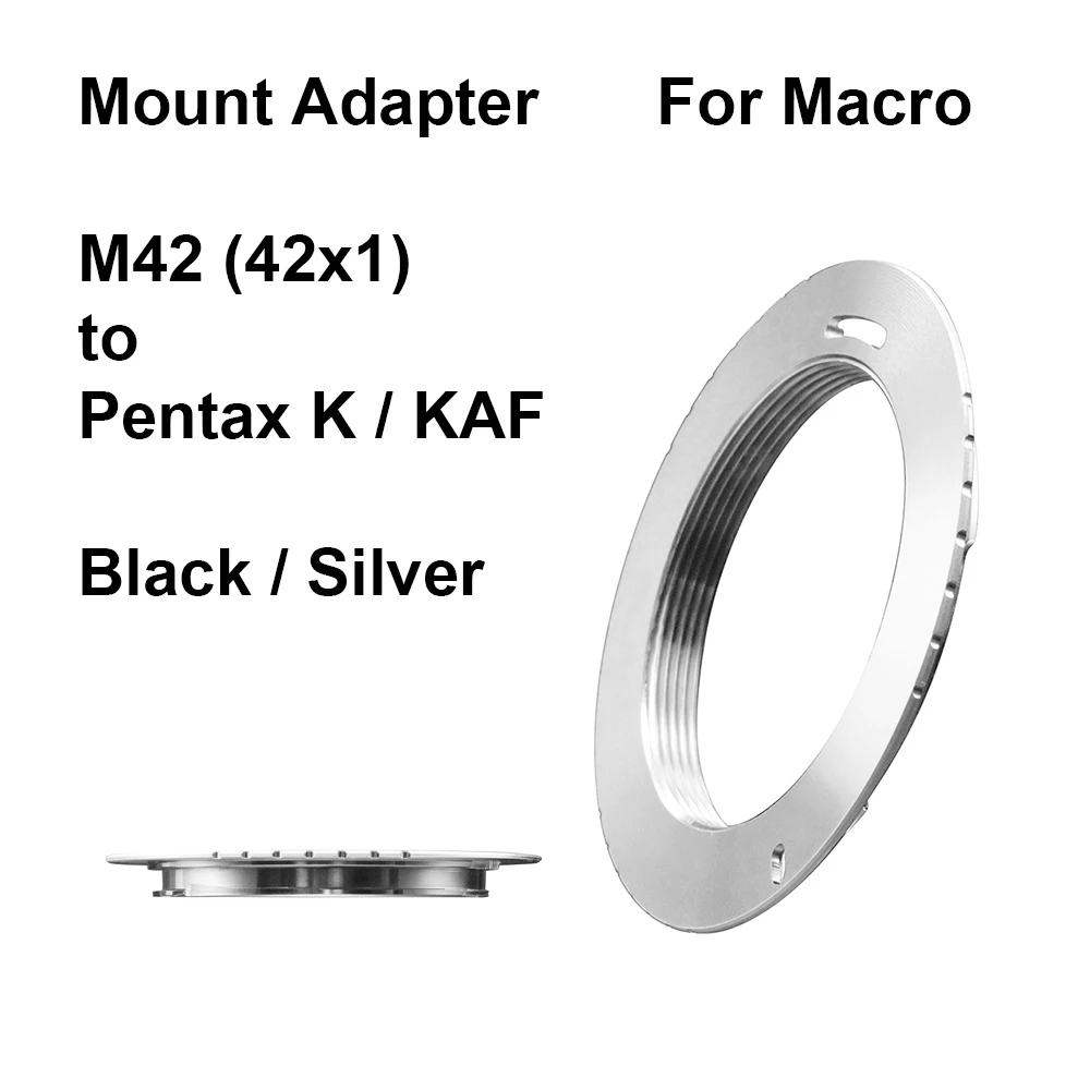 M42-Pentax Per Obiettivo M42 (42X1)-Anello Adattatore Per Montaggio Macro Pentax K M42-K M42-Kaf M42-Kaf2 Ka Per Pentax K1 K3 K5 K7 K30 K50 Ecc.