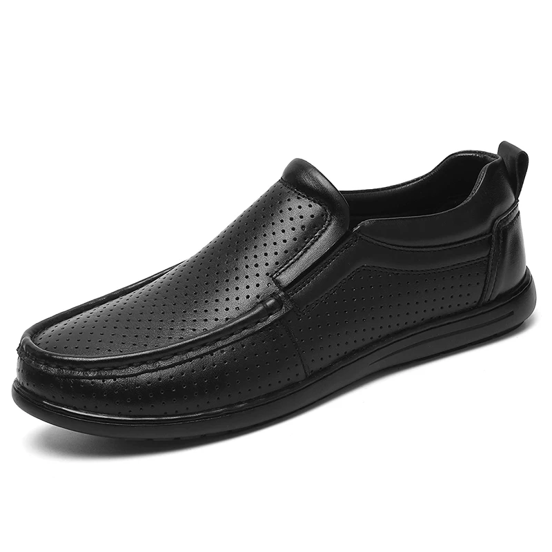 Fashion Men Loafers Casual Leather Shoes Handmade Sewing Business Dress Shoes Party Wedding Men'S Driving Footwear