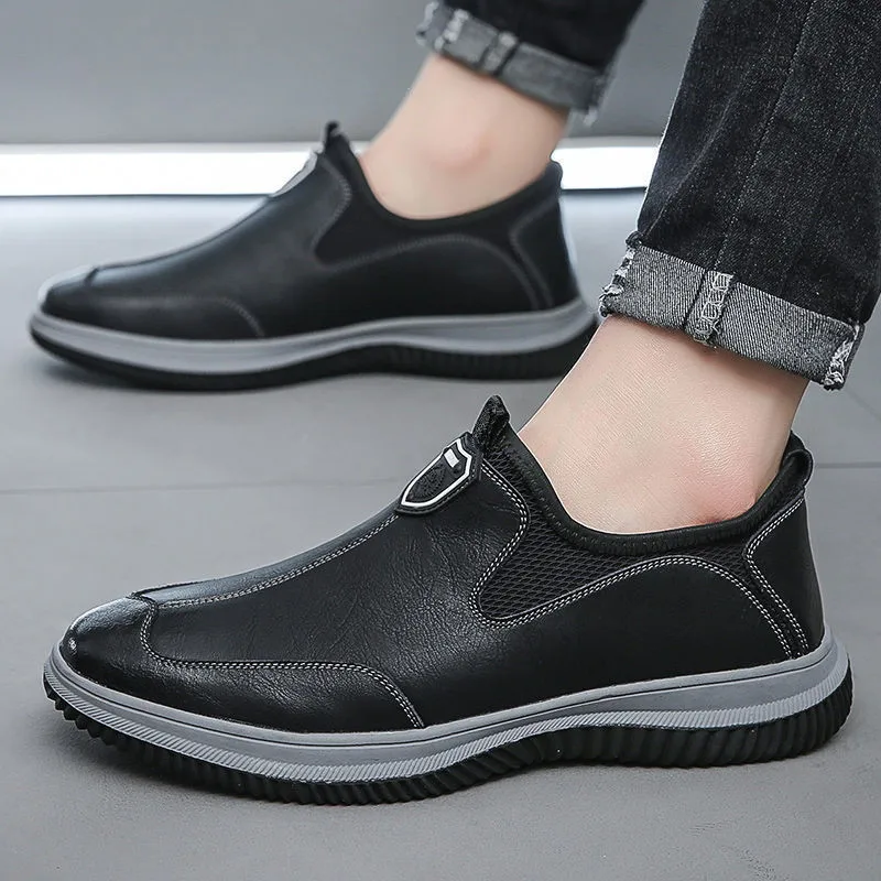 Scarpe Per Uomo Sneakers Uomo Autunno Nuova Scarpa Casual In Pelle Comfort Scarpa Da Guida Suola Morbida Scarpa Antinfortunistica Da Lavoro Scarpe Spo