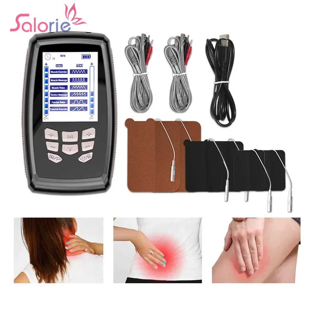 Stimolatore Muscolare Elettrico Pulse Body Massage Tens Ems Machine Massager Nervo Dispositivo Antidolorifico Per Fisioterapia A Bassa Frequenza
