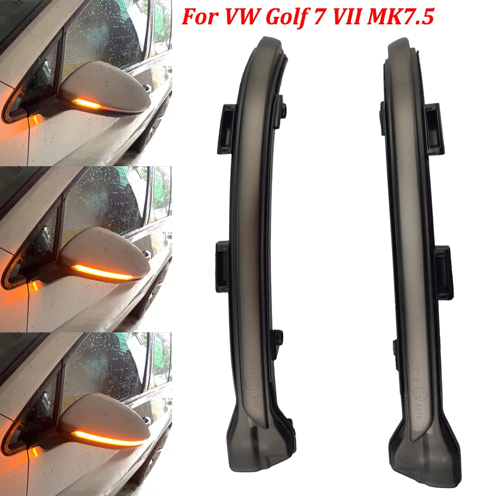 Indicatore Luminoso Specchietto Laterale Led Indicatore Di Direzione Dinamico Lampeggiante Sequenziale Per Vw Golf 7 Gti R Gte Gtd Mk7.5 13-19 Touran 
