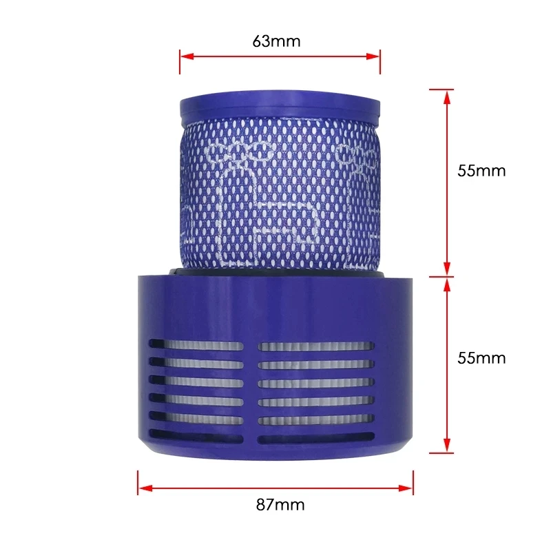 1Pcs For Dyson V10 Accessories Dyson Filters Sv12 Cyclone Cordless Vacuum Cleaner Washable Replacement Post-Filter Spare Parts