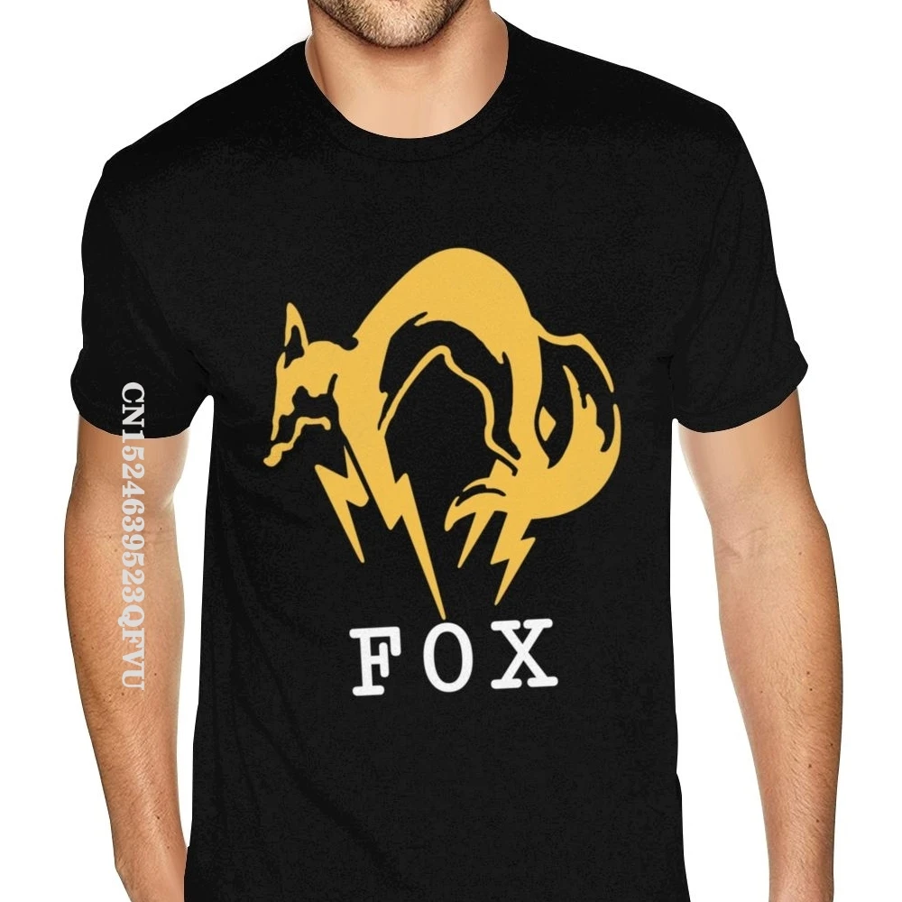 Metal Gear Solid Fox Shirts Over Size For Man Hot T Shirt Faddish Fitness Tight Top T-Shirt Cotone Uomo Top T Shirt