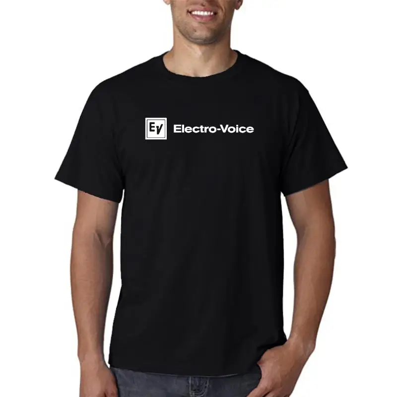 Neu Electro-Voice Ev Pro Altoparlanti Audio Microfoni Amp Dsp T-Shirt Nera S - 3 T-Shirt Più Nuova Moda