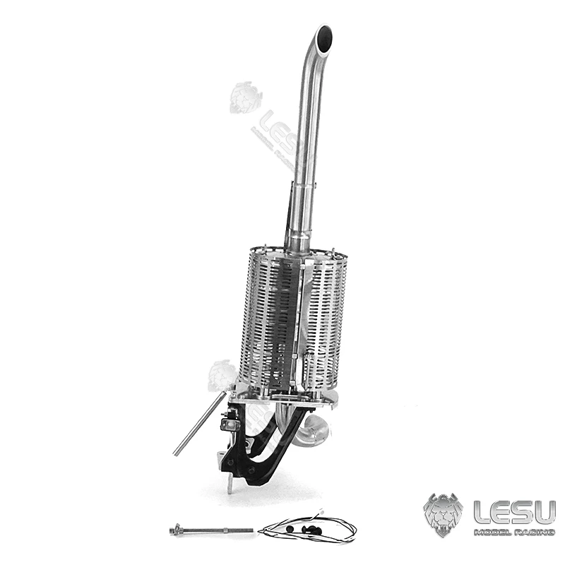 Lesu 1/14 Modello Di Camion Giocattolo In Metallo F-16 Camino Di Scarico G-6159 Trattore Tamiya