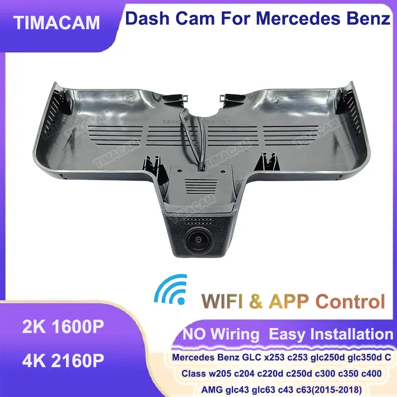 2K 4K Dash Cam Uhd 2160P Dvr Per Auto Per Mercedes Benz W205 C204 X253 C253 Classe C 220D 250D 300 350 400 43 63 Glc 250D 350D 43 63