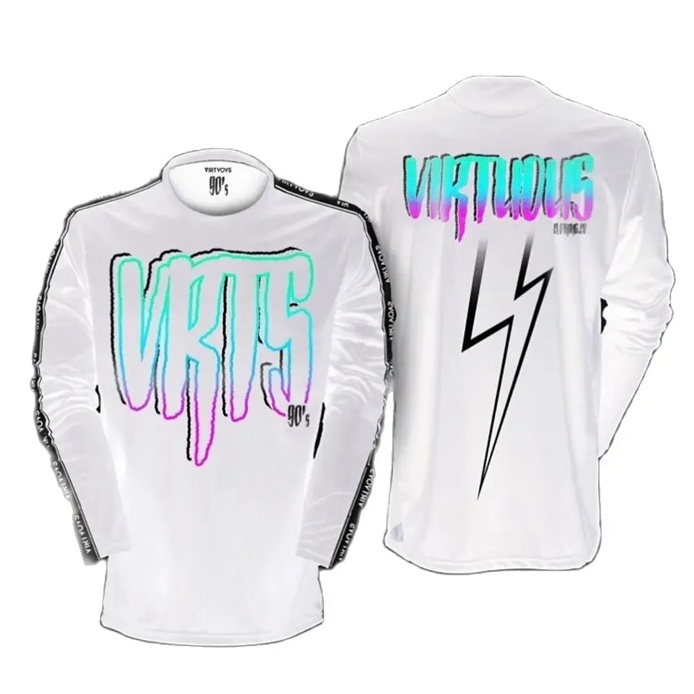Virtuoso Vrts Enduro Downhill Mountain Bike Maglie Mx Motocross Bmx Racing Jersey Dh Manica Lunga Abbigliamento Da Ciclismo Mtb Fox Tshirt