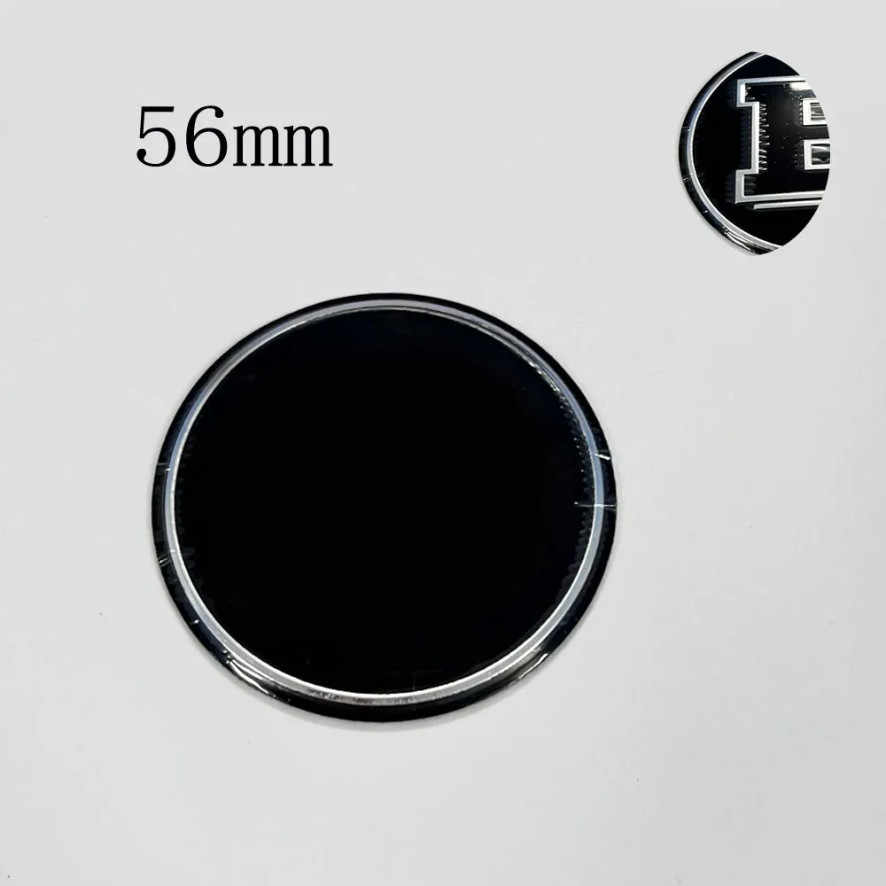 4X Per Brabus Smart 450 451 452 Car B Lettering Logo Emblem Coprimozzo Coprimozzo Cerchione Coprimozzo Adesivo Badge Nero Lucido 56Mm