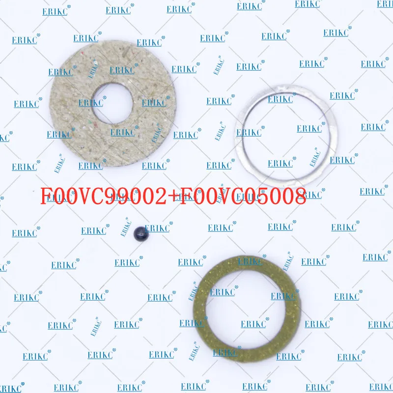 10 Sacchetti F00V C99 002 + F00V C05 008 1.34Mm Diesel Common Rail Iniettore Guarnizione Rondella Anello Valvola A Sfera Kit Di Riparazione