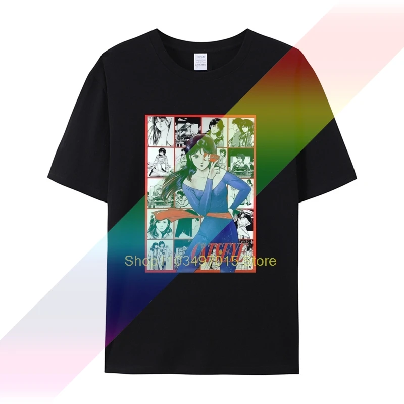 T Shirt Maglia Meme Tributo Occhi Di Gatto Cats Eye Anime Manga Cartone Anni 80