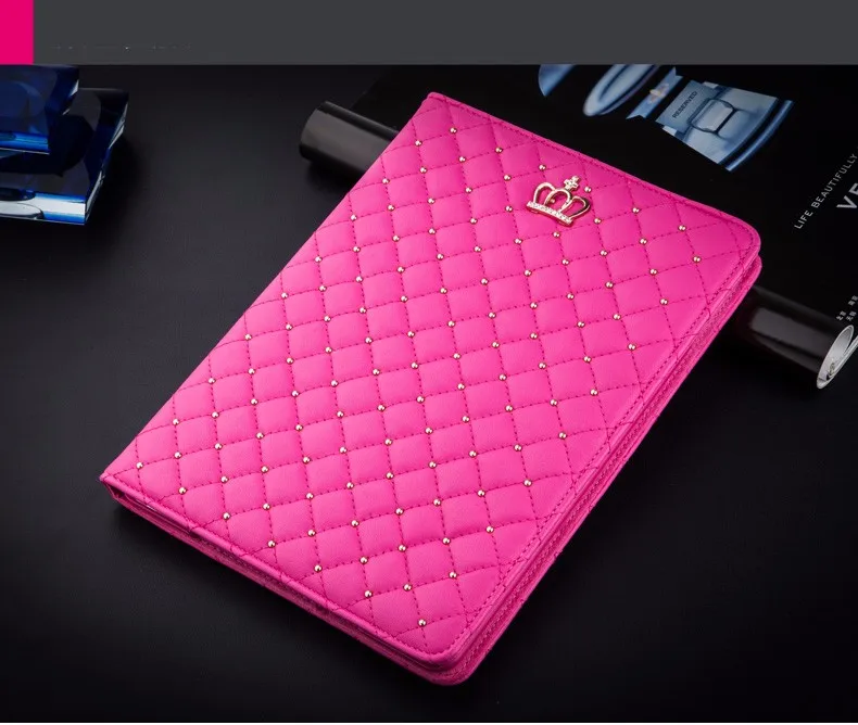 9.7 ''Lusso Pu Tablet Coque Per Ipad Air 2 Air 1 Custodia Flip Crown Supporto Di Lusso Custodia Protettiva Per Ipad Air 1 Air 2 Custodia Stand