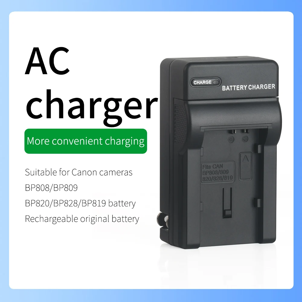 Per Fotocamera Canon Bp808 Bp-809B Bp-807D Caricabatteria Ivis Hf S20 S21 S30 S200 S100 Legria Hf S10 S11 S20 S21 S30 S100 S200