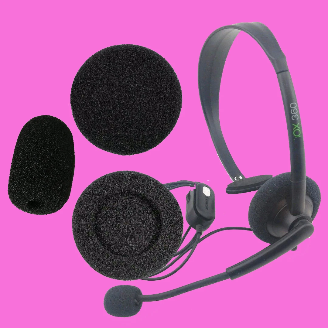 V-Mota Cuscinetti Auricolari Compatibili Con Cuffie Stereo Microsoft Xbox 360, Cuffie Da Gioco Xbox360 Pc Ps Xbox (1 Set)