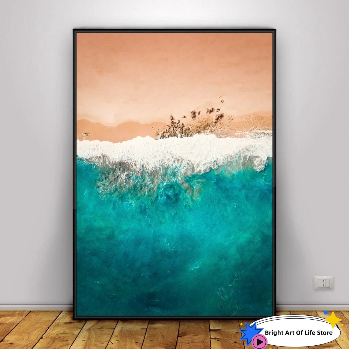 Smeraldo, Vista Sulla Spiaggia A Melbourne Australia Wall Art, Ocean Photography, Ocean Print, Ocean Wall Art, Beach Print, Wave Photo