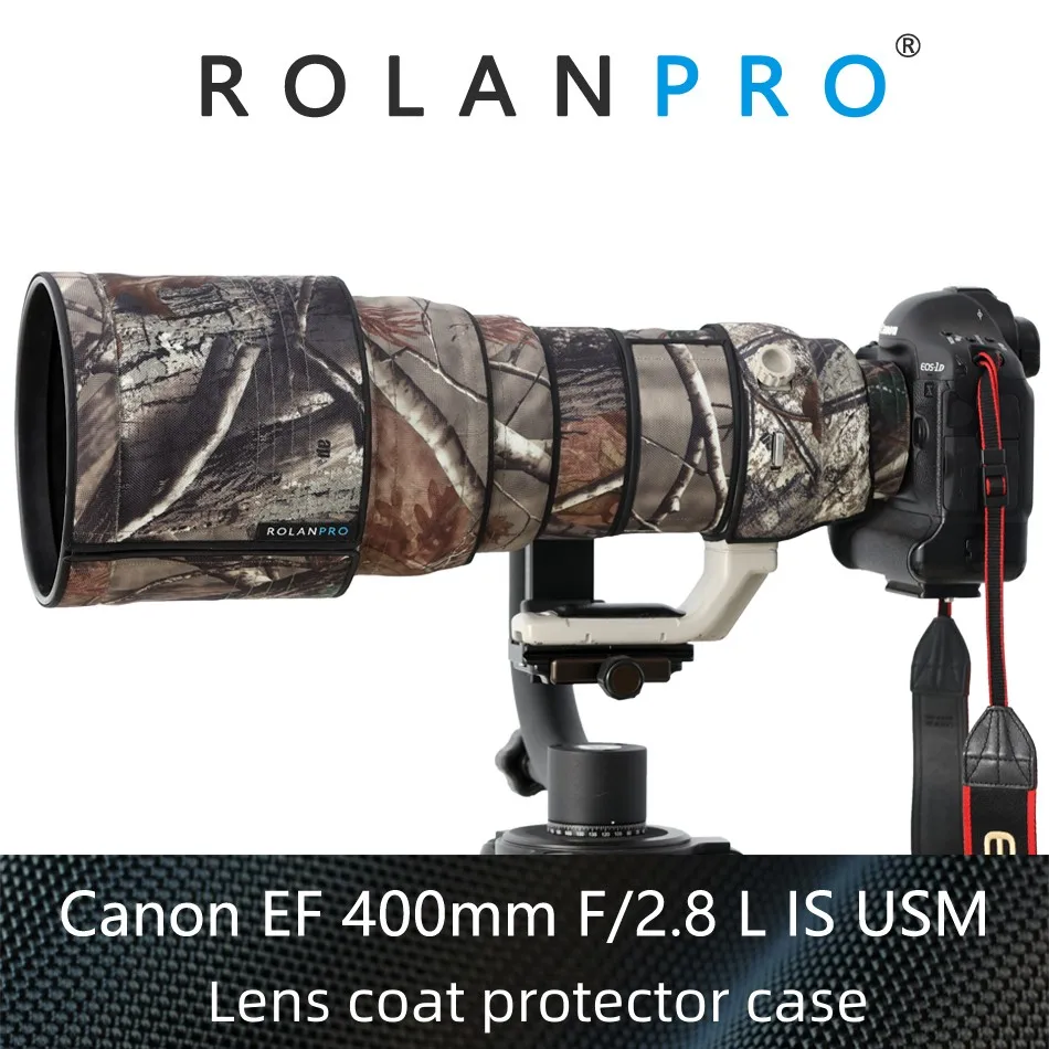 Rolanpro Lens Coat Sleever Protettivo Per Canon Ef 400Mm F/2.8L Is Usm Lens Case Impermeabile Lens Coat Camera Lens Sleeve