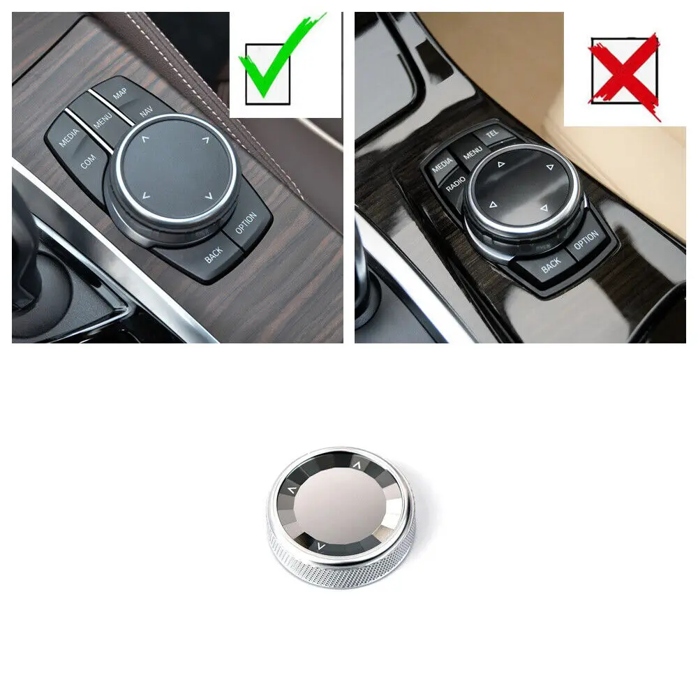 Wxzos Evo Idrive Manopola Multimediale Copertura In Cristallo Di Roccia Per Bmw Serie 5/6 M5/6 2017-2022