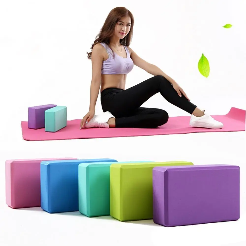 Antiscivolo Health Training Eva Body Shaping Yoga Block Brick Gym Foam Exercise Pilates Fitness Equipment