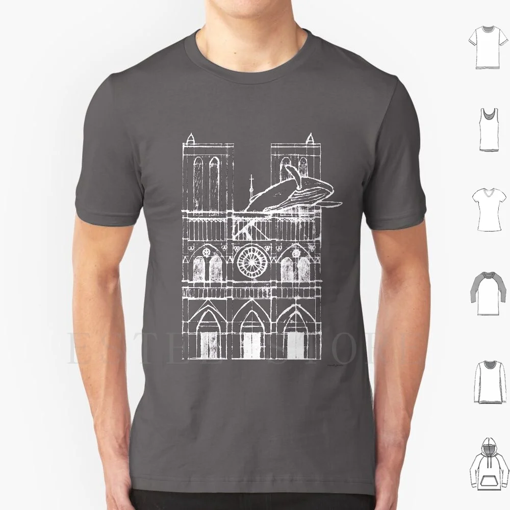 Humpback Of Notre Dame Sketch T Shirt Diy Big Size 100% Cotton Notre Dame Humpback Hunchback Of Notre Dame Whale Pun Comic