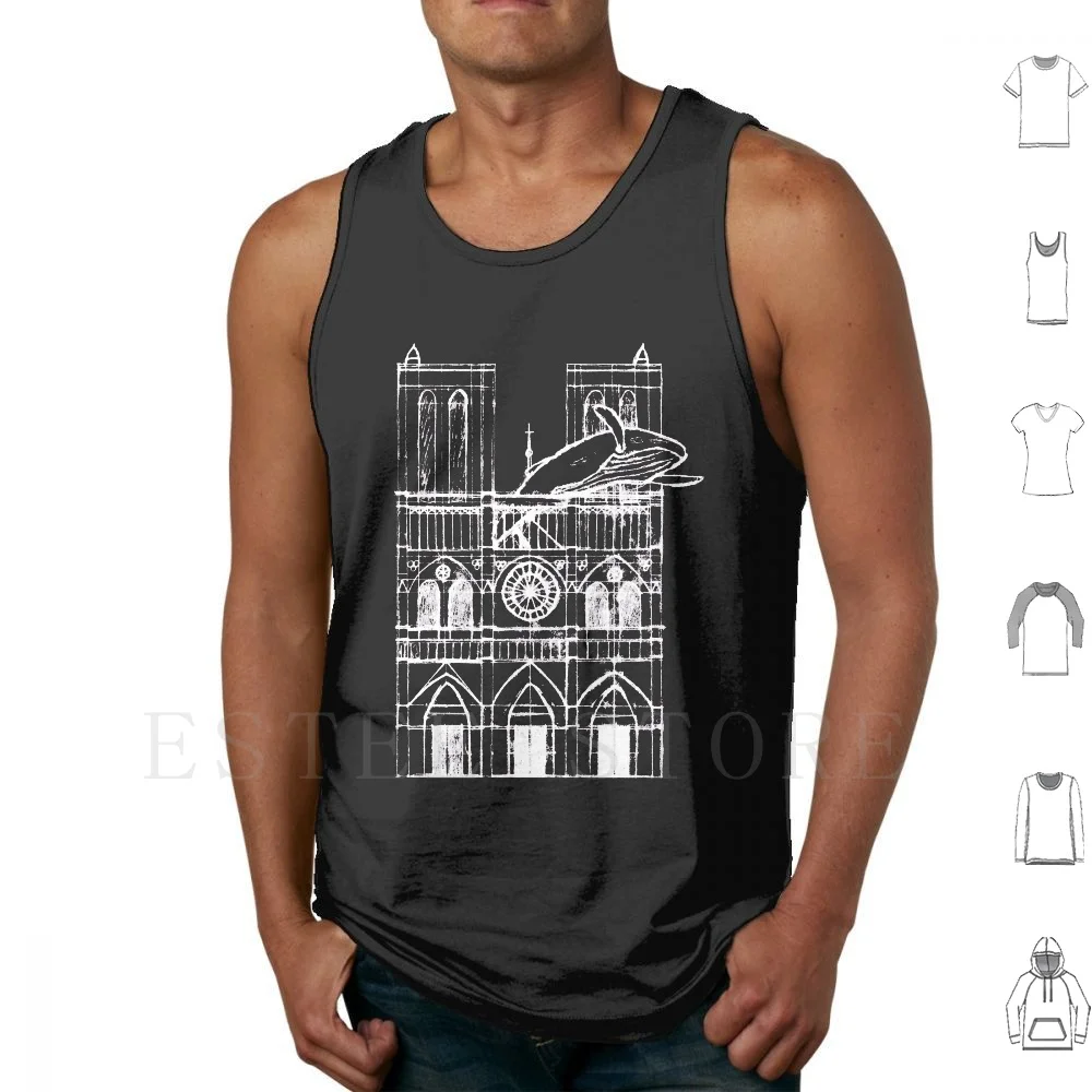 Humpback Of Notre Dame Sketch Canotte Canottiera Senza Maniche Notre Dame Humpback Gobbo Di Notre Dame Whale Pun Comic