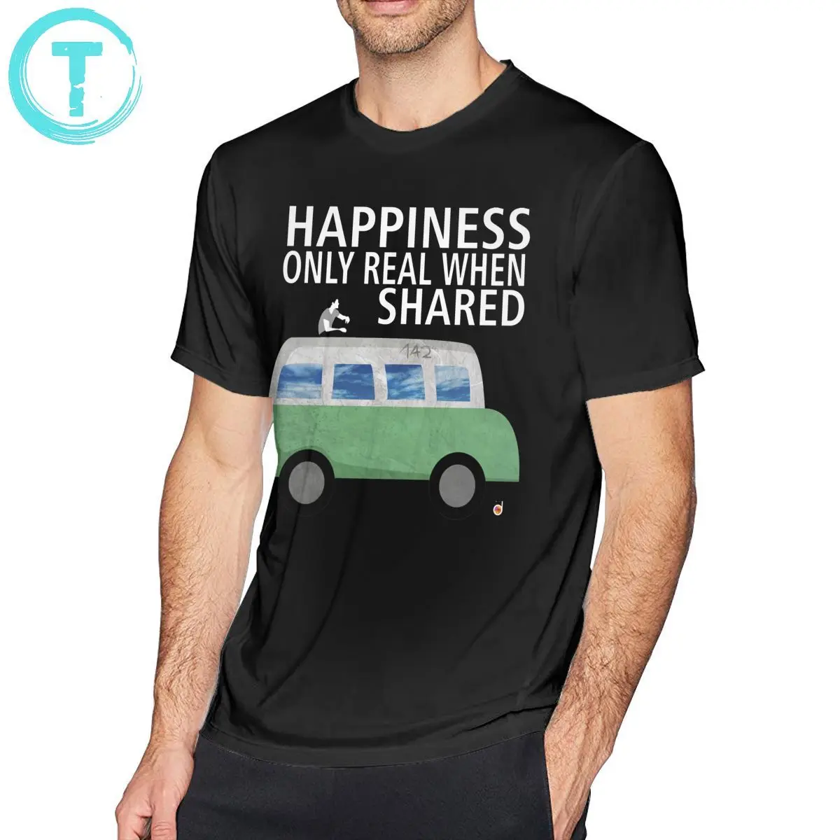 Into The Wild T Shirt Into The Wild T-Shirt Beach T-Shirt Da Uomo T-Shirt Carina Stampata In Cotone 100 Taglie Forti