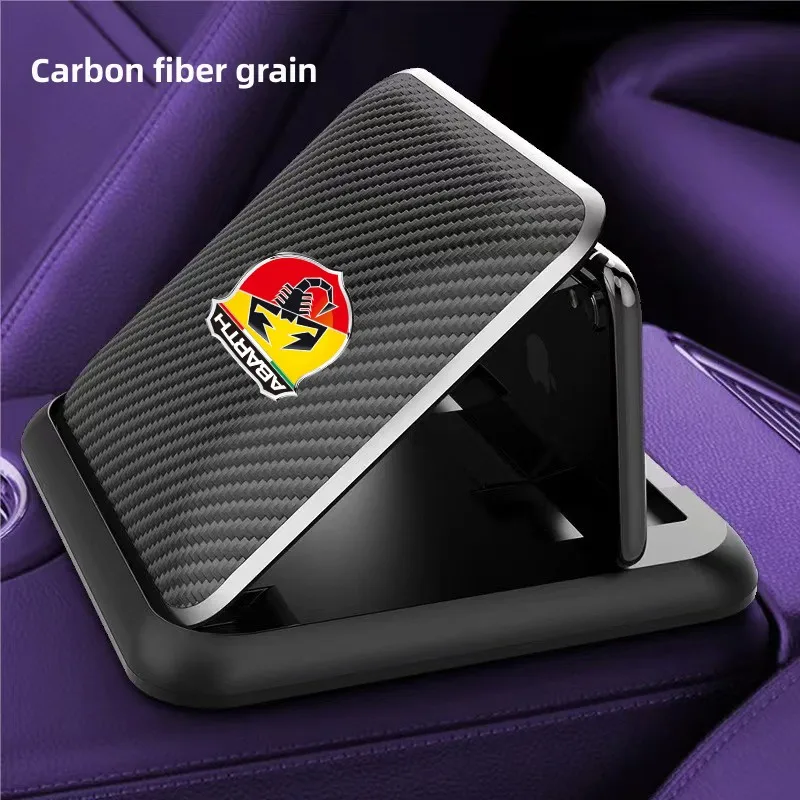 Nuovo Supporto Per Telefono Da Cruscotto Con Staffa Per Telefono Cellulare In Fibra Di Carbonio Per Fiat Abarth 595 Abarth 500 Abarth 124 Spider Acces