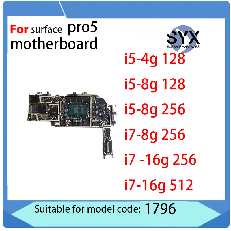 Scheda Madre Originale Per Microsoft Surface Pro 5, Cpu Per Laptop, I3, 4G, I5, 4G, I5, 8G, I7, 16G, Sostituzione Della Scheda Logica, Testata,