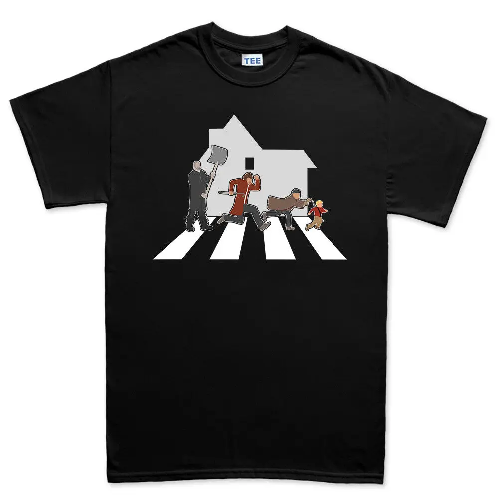 Home Alone Abbey Road Kevin Christmas Film Funny Mens T Shirt Tee Top