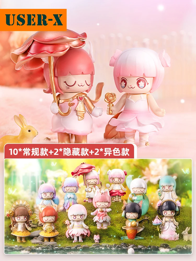User-X Kimmy Miki Flower Language Series Blind Box Kimmy & Miki Kawaii Anime Action Doll Figure Toy Cute Girl Birthday Gift