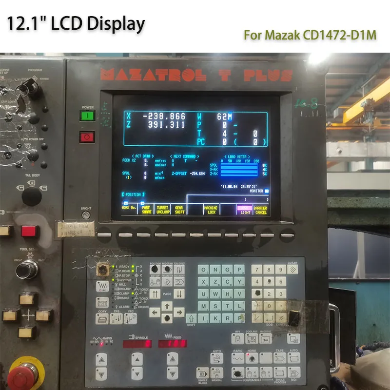 Nuovo Monitor Lcd Industriale Muslimah Da 12.1 "Sostituire Per Display Lcd Hitachi Mazak Cd1472-D1M Sistema Cnc Crt Monitor Da 14"