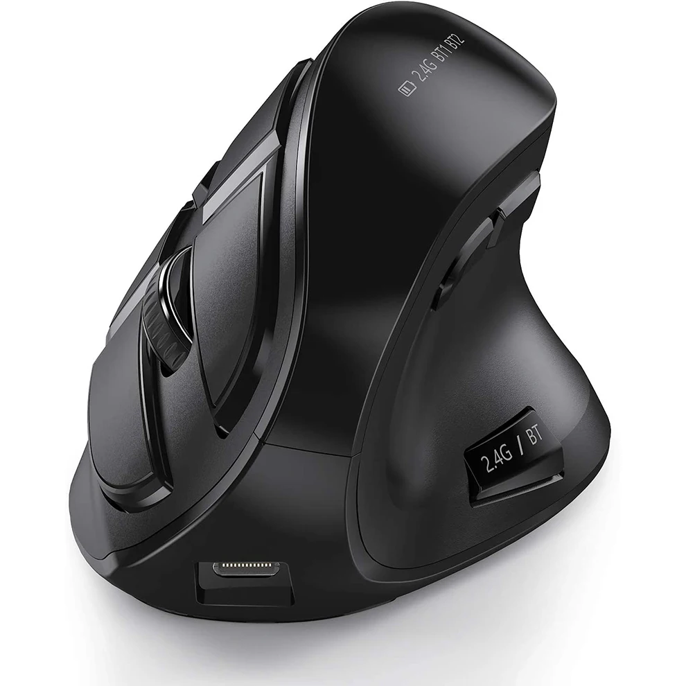 Mouse Ergonomico Mouse Verticale Wireless Mouse Ottico Ricaricabile Per Mouse Bluetooth Multiuso Compatibile Con Apple Mac Windows