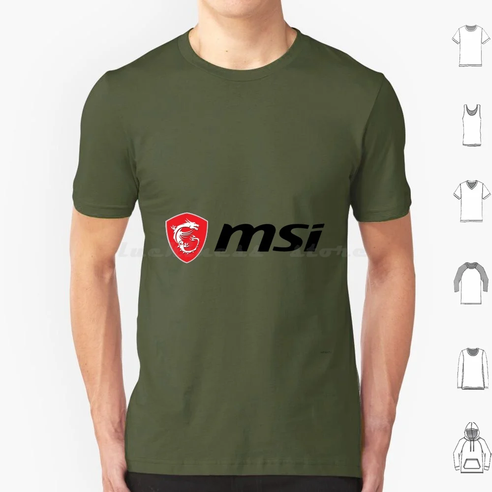 Msi, Il Marchio Leader Nei Giochi Di Fascia Alta. Maglietta 6Xl Cotton Cool Tee Msi Msi Stuff Republic Of Gamers Pc Gaming Mindless