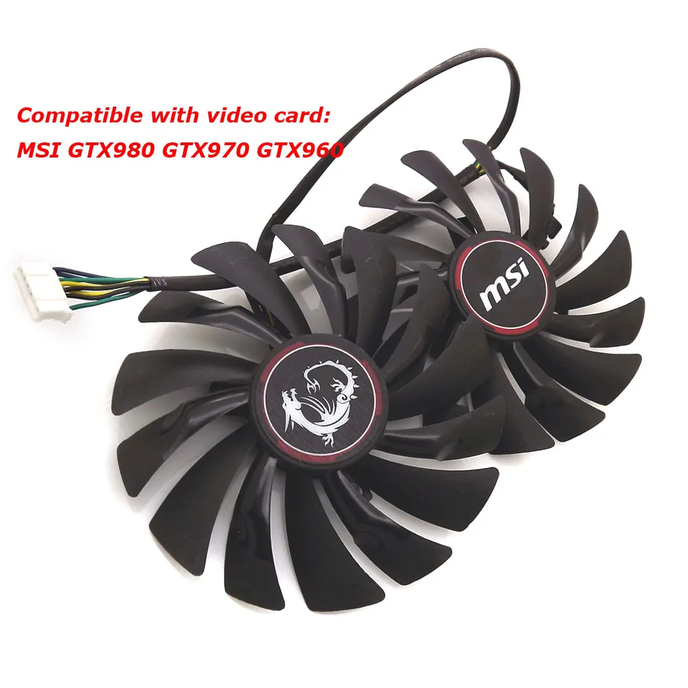 2 Pz/Set Muslimb, Dispositivo Di Raffreddamento Vga, Ventola Per Scheda Video, Per Giochi Msi Gtx 970, Per Giochi Msi Gtx980, Raffreddamento Della Sch