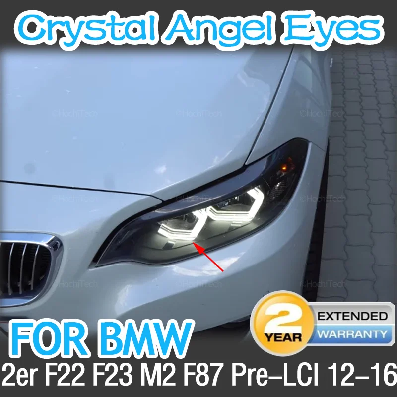 M4 Iconic Style Led Crystal Angel Eye Kit Eyes Kits For Bmw 2 Series F22 F23 F87 M2 Pre Facelift 2012 2013 2014 2015 2016