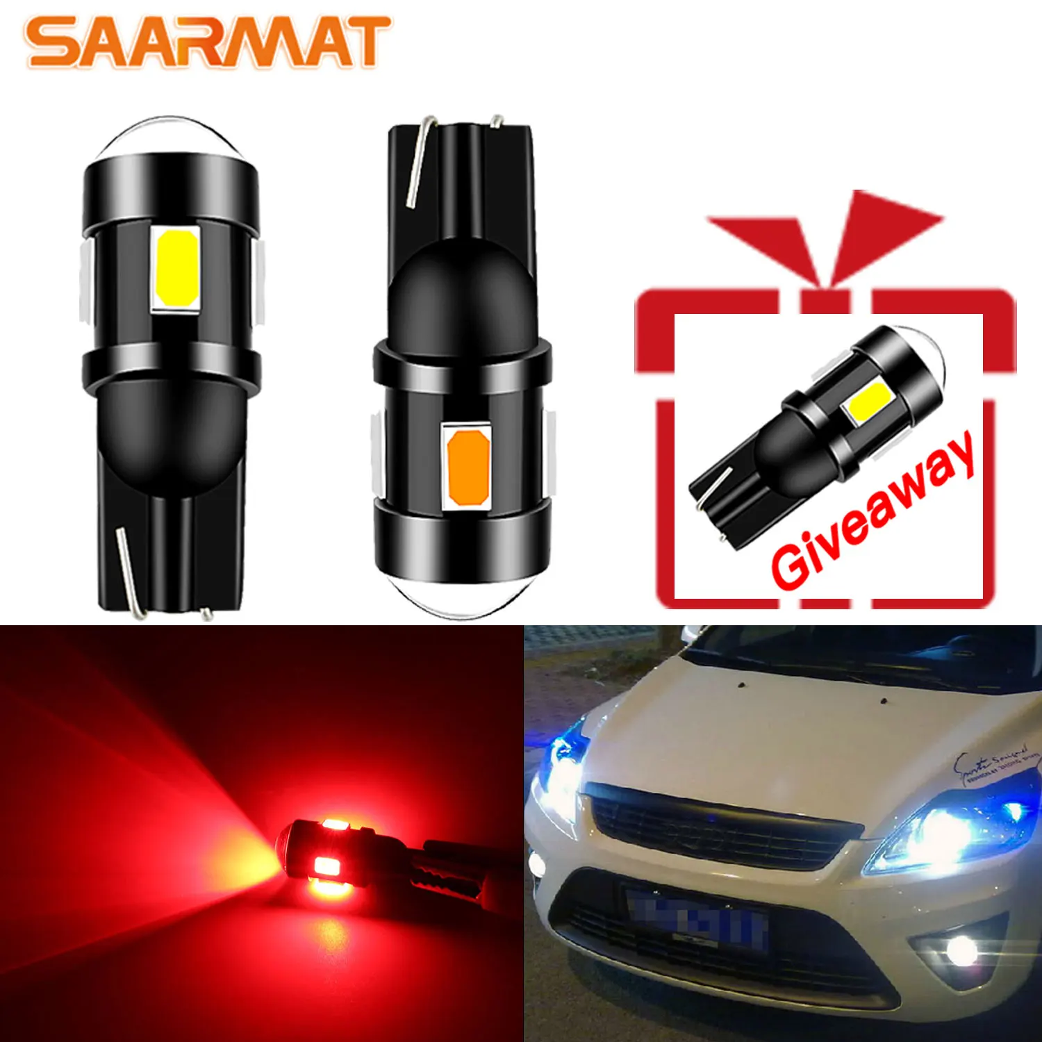 Per Focus 2 3 Mondeo Mk2 Mk3 Mk4 Fusion Fiesta Kuga 194 168 Interni Plug And Play Car Ice Blue Lampadina Interna Per Interni