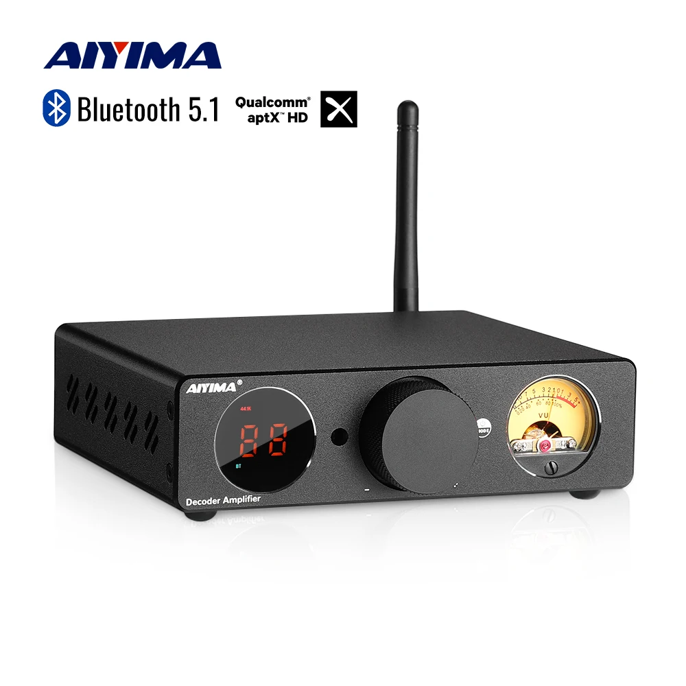 Aiyima Audio Tpa3255 Amplificatore Di Potenza Bluetooth 300 Wx2 Stereo Hifi Digital Home Amp Usb Dac Home Amp Vu Meter Per Altoparlante Passivo