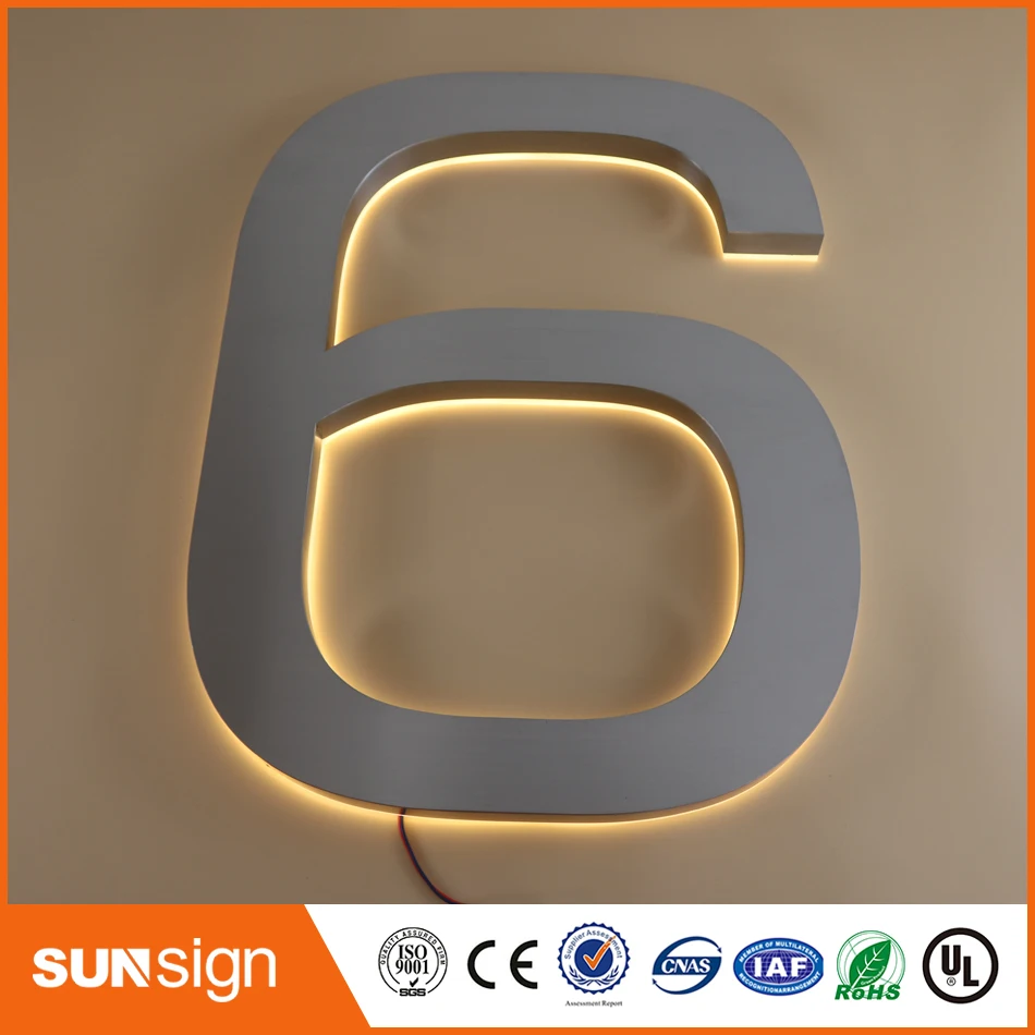 H 35 Centimetri Di Shopping On-Line 3D Ha Portato La Lettera Segno Segno Esterno Materiale Di Bordo Fai Da Te Led Retroilluminato Lettera Di Scanalatu