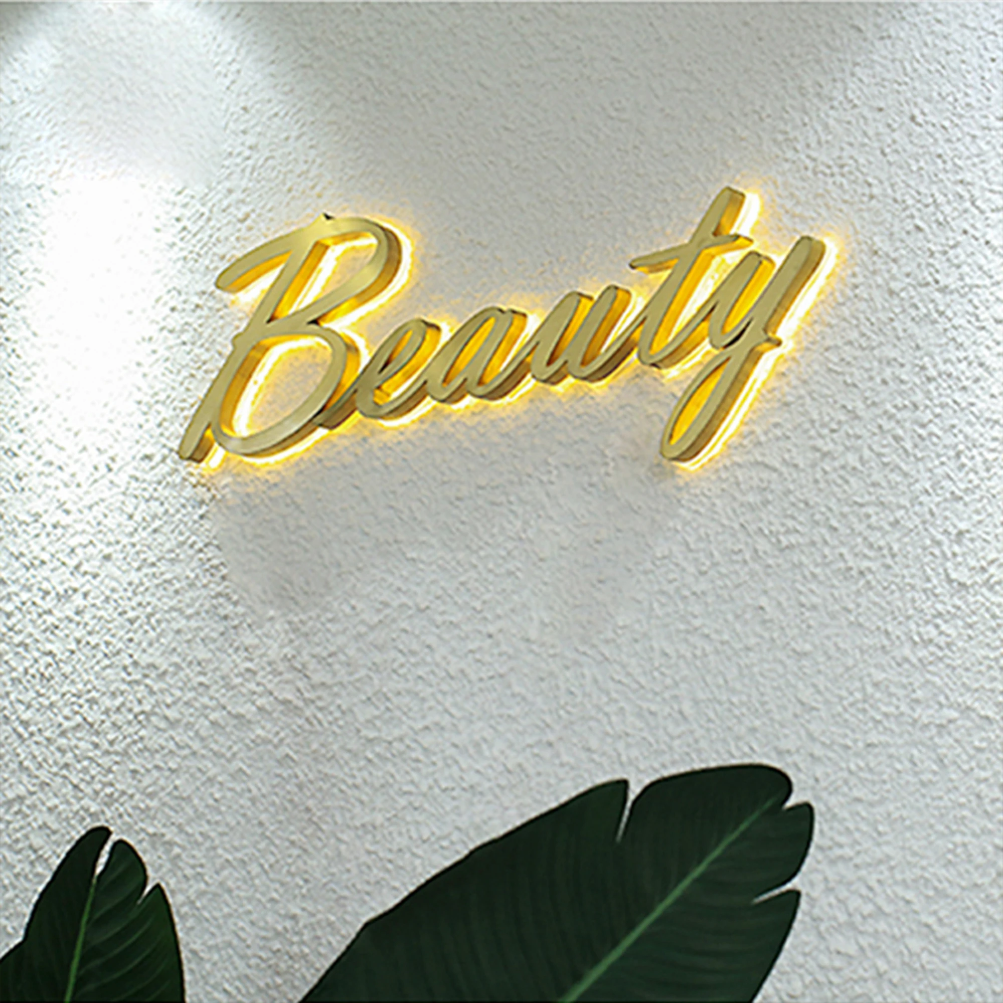 Pubblicità Interna Personalizzata Retroilluminata 3D Led Sign Metal Channel Letter Business Storefront Acrilico Light Up Logo
